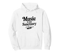 La música es mi Santuario Vibraciones rítmicas para Todos los Amantes de la música Sudadera con Capucha