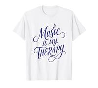 La música es mi Terapia Amante de la música Relajación Musical Cita Arte Camiseta