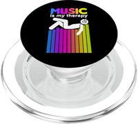La música es mi Terapia con Ecualizador DJ Rainbow Sound Engineer PopSockets PopGrip para MagSafe