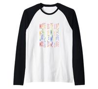 La música es mi Vida Camiseta Manga Raglan