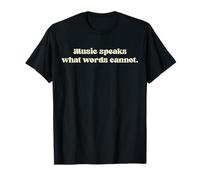 La música Habla lo Que Las Palabras no Pueden - Soulful Melody Art Camiseta