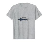 La música Habla lo Que Las Palabras no Pueden - Soundwave Camiseta, Hombre, Gris Jaspeado, XL