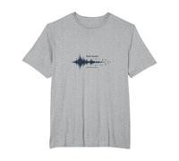 La música Habla lo Que Las Palabras no Pueden - Soundwave Camiseta, Hombre Tallas Grandes, Gris Jaspeado, 2X Alto