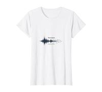 La música Habla lo Que Las Palabras no Pueden - Soundwave Camiseta, Mujer, Blanco, S