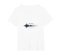 La música Habla lo Que Las Palabras no Pueden - Soundwave Camiseta, Mujer Tallas Grandes, Blanco, 3XL Grande