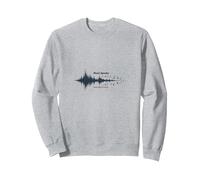 La música Habla lo Que Las Palabras no Pueden - Soundwave Sudadera, Unisex para Adultos, Gris Jaspeado, L