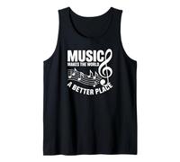La música Hace del Mundo un Lugar Mejor Camiseta sin Mangas