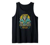 La música house es mi terapia: Halloween DJ Monster Camiseta sin Mangas