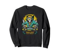 La música house es mi terapia: Halloween DJ Monster Sudadera