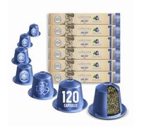 La Natura Lifestyle 120 x Earl Grey and Citrus Té en cápsulas de aluminio, compatible con máquinas de cápsulas Nespresso®³, 100% reciclable, té negro con sabor a bergamota