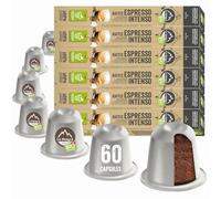 La Natura Lifestyle Café orgánico Espresso Intenso | 100% cápsulas de café compostables industriales | respetuoso con el medio ambiente | 60 cápsulas de café | para máquinas Nespresso®* y La Natura