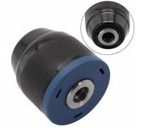 La naturaleza de este portabrocas de metal de 10 mm lo hace para carpintería, construcción y más (azul)