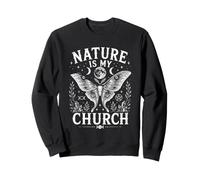 La Naturaleza es mi Iglesia, Polilla de la Luna, brujería, Bruja wiccana Sudadera