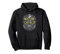 La Naturaleza es mi Iglesia, Polilla de la Luna, brujería, Bruja wiccana Sudadera con Capucha