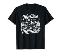 La Naturaleza es mi Terapeuta Diseño de Escape del Bosque Camiseta