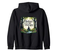 LA NATURALEZA ES MI TERAPIA - Bosque Mágico - Mujer Sudadera con Capucha