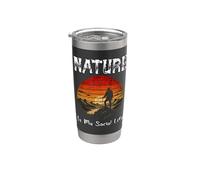 LA NATURALEZA ES MI VIDA SOCIAL Amor Aventura Solo Disfruta del Silencio Vaso térmico de acero inoxidable de doble pared