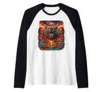 La Naturaleza no Tiene devoluciones Política Oso Camping Senderismo Vintage Salvaje Camiseta Manga Raglan