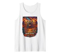 La Naturaleza no Tiene devoluciones Política Oso Camping Senderismo Vintage Salvaje Camiseta sin Mangas