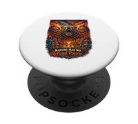 La Naturaleza no Tiene devoluciones Política Oso Camping Senderismo Vintage Salvaje PopSockets PopGrip Adhesivo