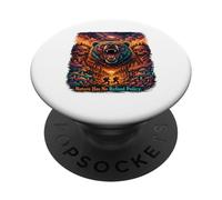 La Naturaleza no Tiene devoluciones Política Oso Camping Senderismo Vintage Salvaje PopSockets PopGrip Adhesivo