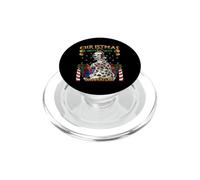 La Navidad es Mejor con un Perro dálmata de Papá Noel X-Mas PopSockets PopGrip para MagSafe