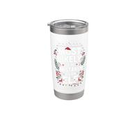 La Navidad familiar es más probable que las camisas se confundan con un elfo Vaso térmico de acero inoxidable de doble pared