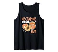 La nectarina es mi mermelada divertida fruta de nectarina Un amante de la nectarina Camiseta sin Mangas