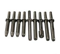 La neumática se une a la durabilidad en esta herramienta de PC Rive tanto para semihuecos como para sólidos con una matriz de ocho cinceles (cabeza semihueca de 8 mm)