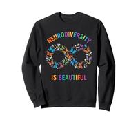 La neurodiversidad es Hermosa Infinity Butterfly Autismo TDAH Sudadera
