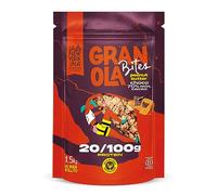 LA NEWYORKINA BITES Granola Peanut Butter Chocolate con avena y crema de cacahuete. Con mucho chocolate, casi el 22% del envase es chocolate con un mínimo del 70% de cacao. 1,5Kg