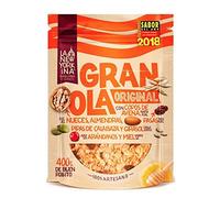 La Newyorkina Granola Original 400g Con Miel de España, Frutos Secos y Aceite de Oliva Virgen Extra (10 Paquetes)