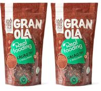 La Newyorkina Granola Real Fooding Con Cacao 70%, Avellanas y Pasta de Dátil (Paquete de 2)