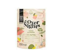 LA NEWYORKINA Overnights Coco y Limón. Copos de Avena Finos. Gachas de Avena con Proteínas Naturales. Oatmeal para Batidos. Porridge Vegano para Desayuno en Envase de 400gr