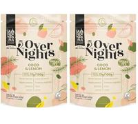 La Newyorkina Overnights Coco y Limón 400g Gachas de Avena con Proteínas Naturales (Paquete de 2)