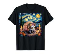 La Noche Estrellada del Día de los Muertos al Estilo Armadillo Van Gogh es Divertida Camiseta