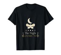 La Noche Florece Demasiado Polilla Luna Oscuro Academia Estética Camiseta
