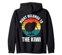 La Noche Pertenece al Kiwi Vintage Sunset Kiwi Sudadera con Capucha