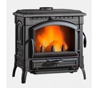 La Nordica 3002340 ISOTTA.16 Estufa de Leña 11.9kW 341M ³ Hierro Esmaltado Negro