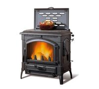 La Nordica 3008740 Isotta Cc EOS Con Llantas Estufa Madera 11.9kW Hierro Negro A
