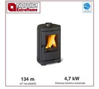 La Nordica Brigitta 16 Estufa Leña De Hierro Fundido Esmaltada 4,7 kW 134 m3