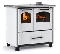 La Nordica Extraflame Cocina Estufa de Leña Familia 4,5 Blanca 7,5kW 215m ³