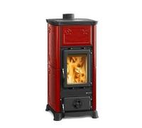 LA NORDICA EXTRAFLAME EMILIANA.165 Estufa Leña 6,5 kW 186 m3 MAIOLICA Bordeaux