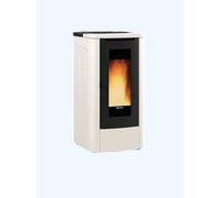 La Nordica Extraflame Teorema AD Marfil - Estufa de pellets, 12 kW, ventilada, certificación de 5 estrellas, aire limpio, clase energética