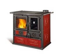 La Nordica Rosa Reverse Vst Burdeos Cocina A Madera 8,1 Kwh 232 m3