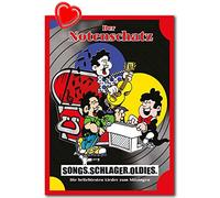 La nota (melodía y acordes) edición revisada - canciones, batalla, antiguo. Las canciones más populares para cantar - BOE7913 9783954561841 con clip en forma de corazón