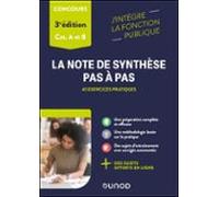 La Note De Synthèse Pas À Pas - 3e Éd. (ebook)
