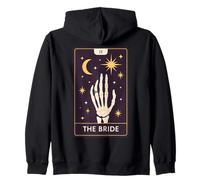 La Novia Esqueleto Tarot Halloween Bruja Espeluznante Novia Sudadera con Capucha