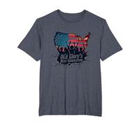 La Nueva generación de Old Glory Camiseta, Hombre Tallas Grandes, Azul Jaspeado, 3X Alto