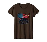 La Nueva generación de Old Glory Camiseta, Mujer, Marrón, 3XL